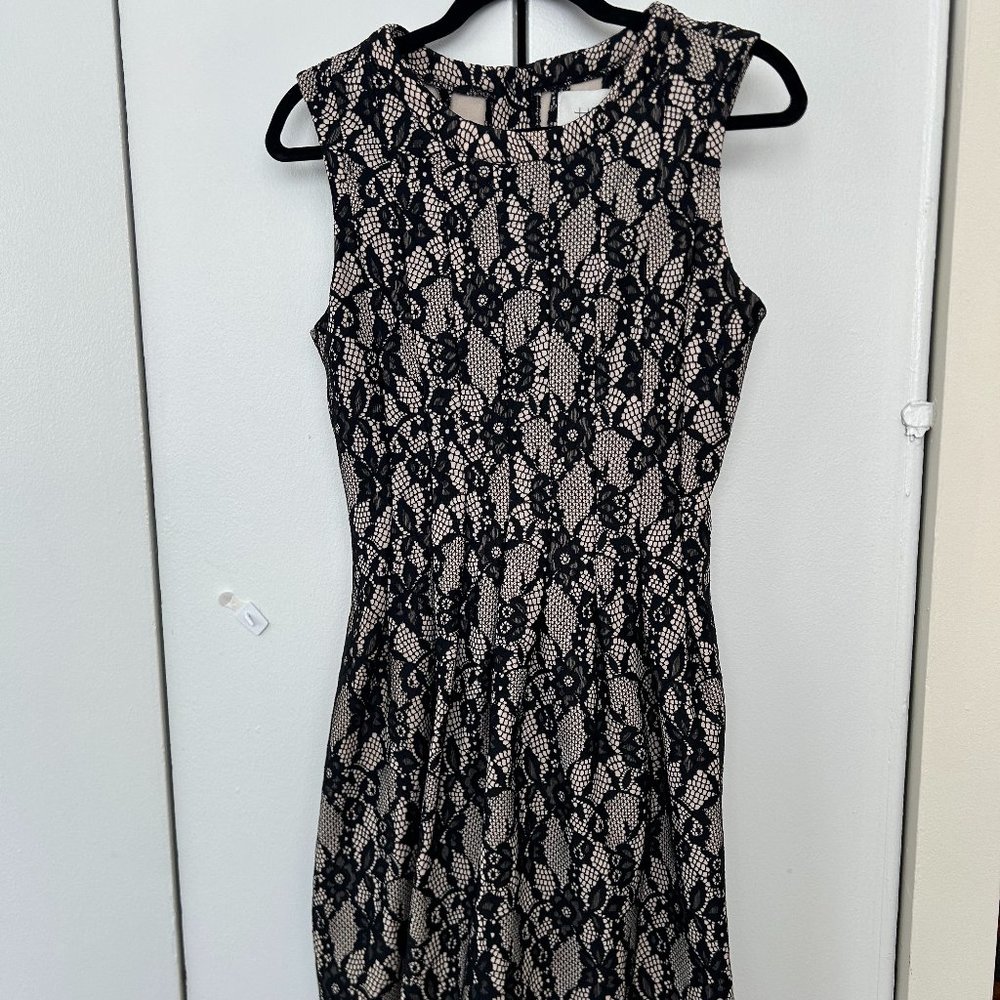 Black lace cocktail dress